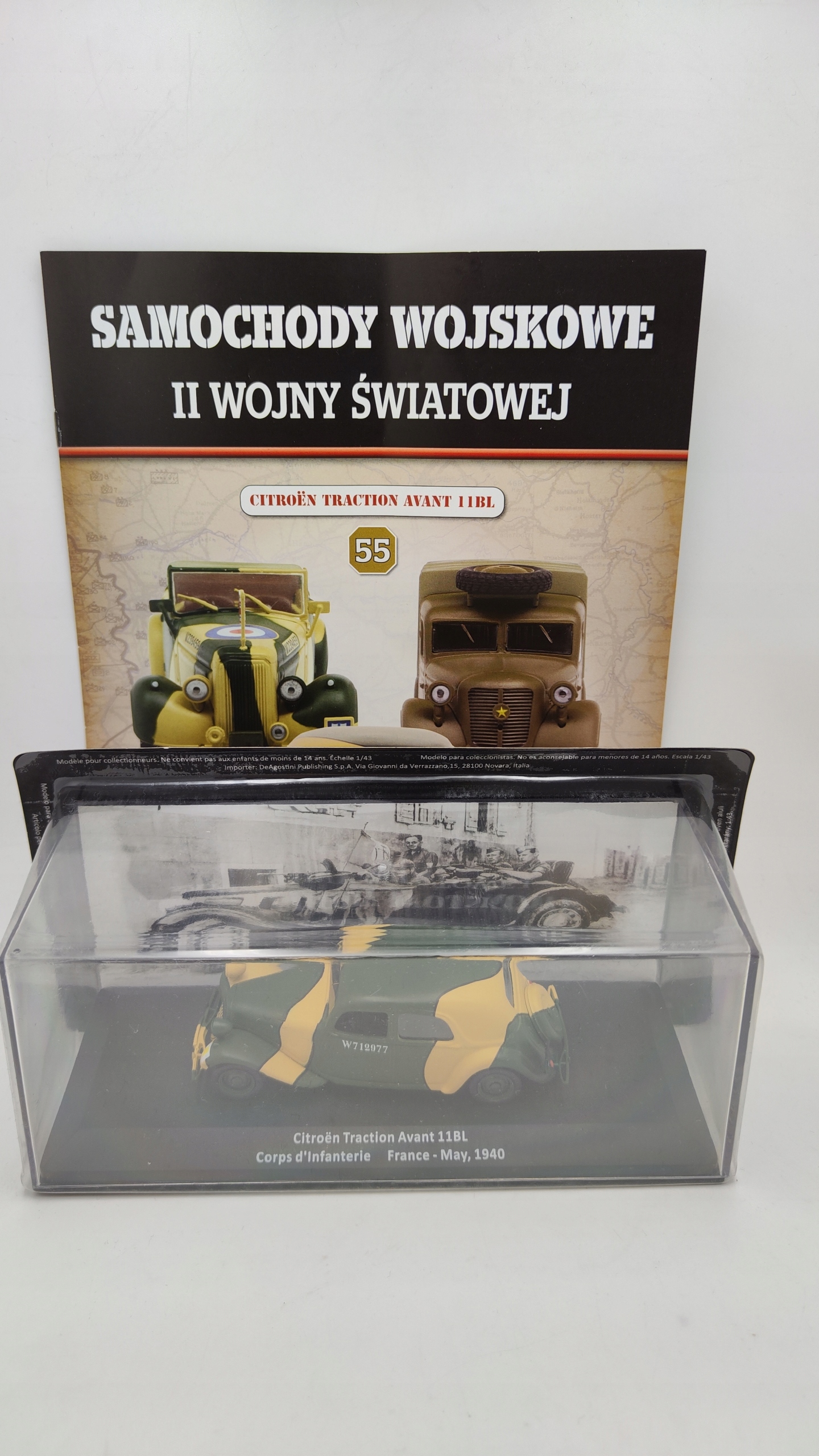 Auta 2WŚ Citroen Traction Avant 11BL 1940 1:43 DeAgostini