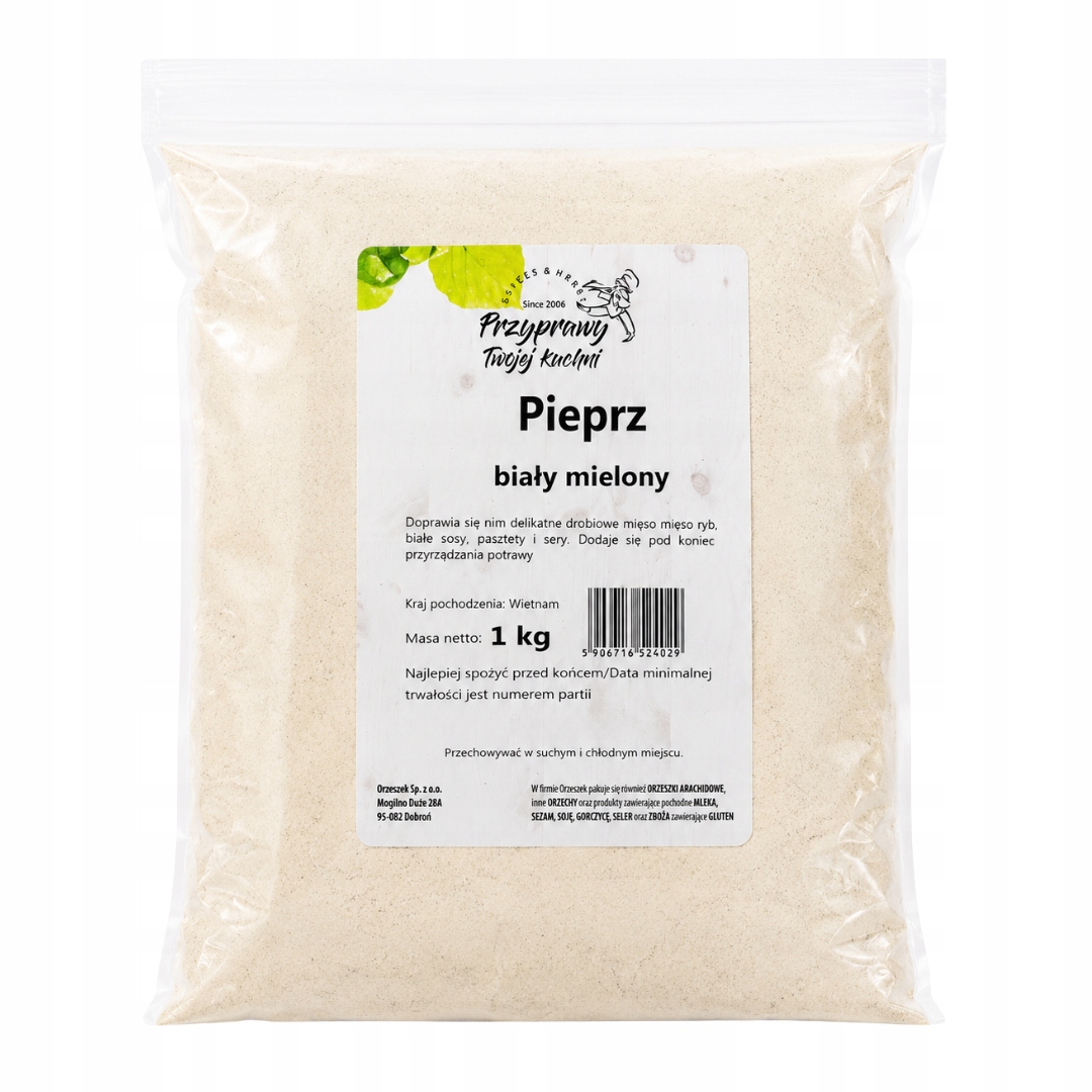 Pieprz biały mielony 1 kg Przyprawy Twojej kuchni