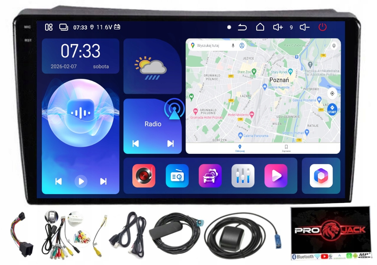 Android Rádio Navigácia Renault Trafic 2001-2010 Carplay Wifi 6/128GB Sim