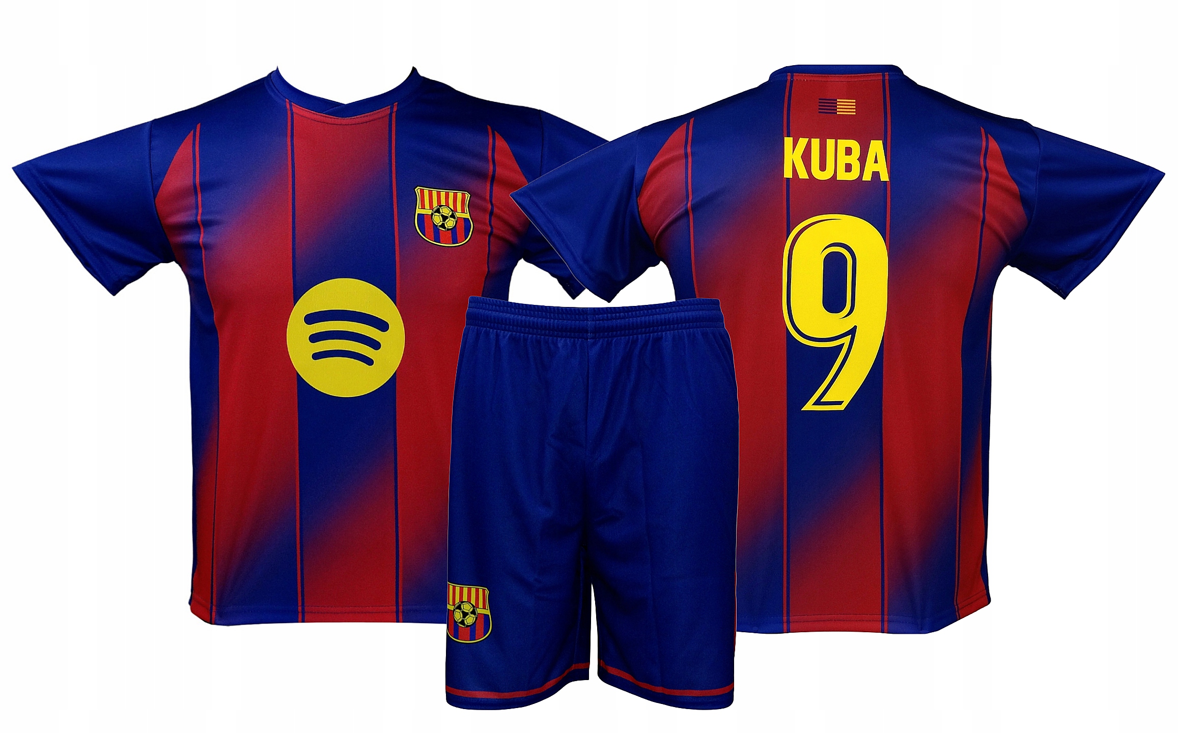 Lewandowski lub Nadruk Barcelona strój koszulka spodenki rozmiar 134