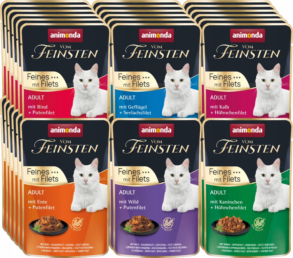 Levně Animonda vom Feinsten Fines kapsička 36x85 g – MIX všech příchutí