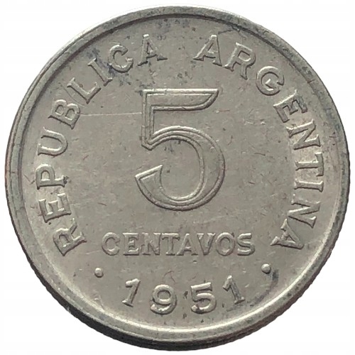 82553. Argentyna - 5 centavo - 1951r.
