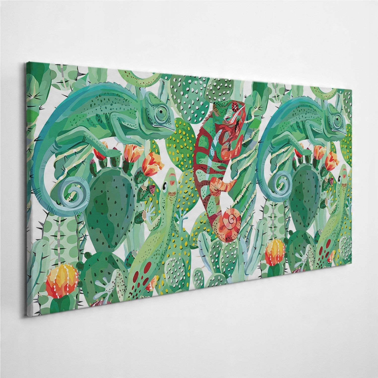 

Obraz na płótnie Kameleon Kaktus Roślina 120x60 cm