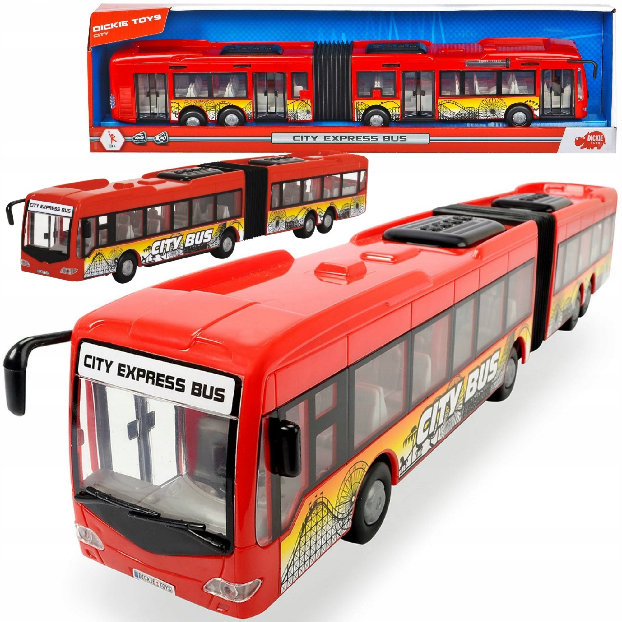 

Miejski Autobus Przegubowy City Duży 46 CM Dickie