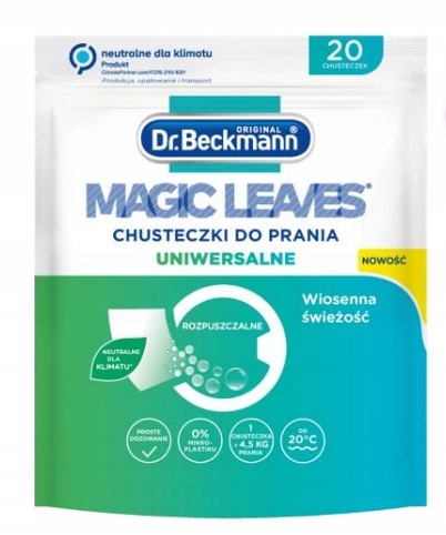 

Dr Beckmann Magiczne Listki Do Prania Uniwersalne