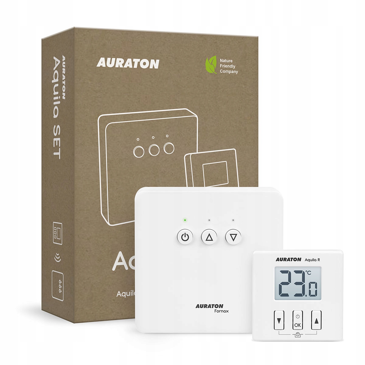

Bezprzewodowy sterownik regulator pokojowy Auraton