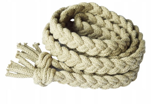 

Pasek ze sznurka boho warkocz ciemny beż 150 cm