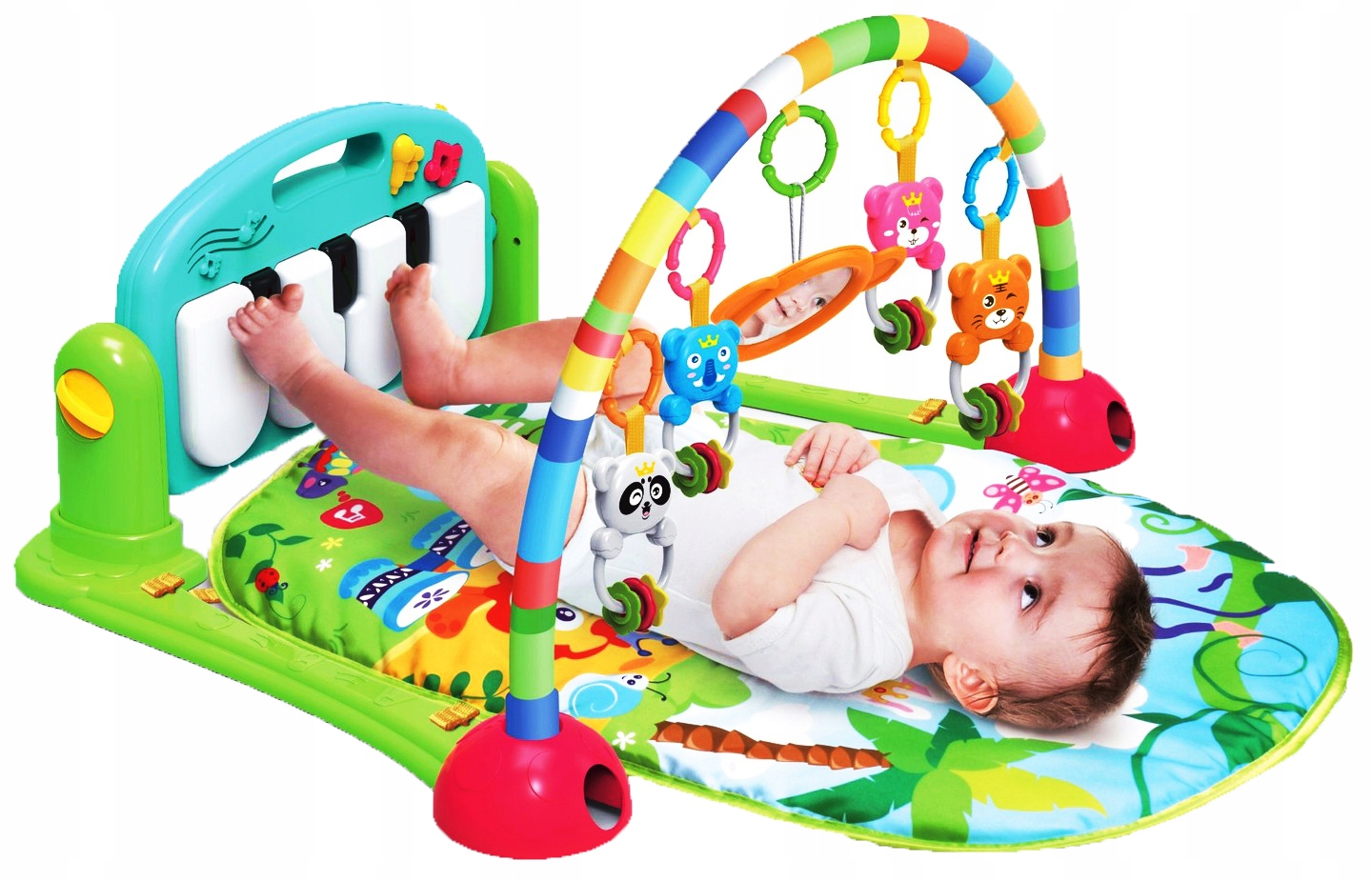 

Duża Mata Edukacyjna Z Pianinkiem Interaktywna