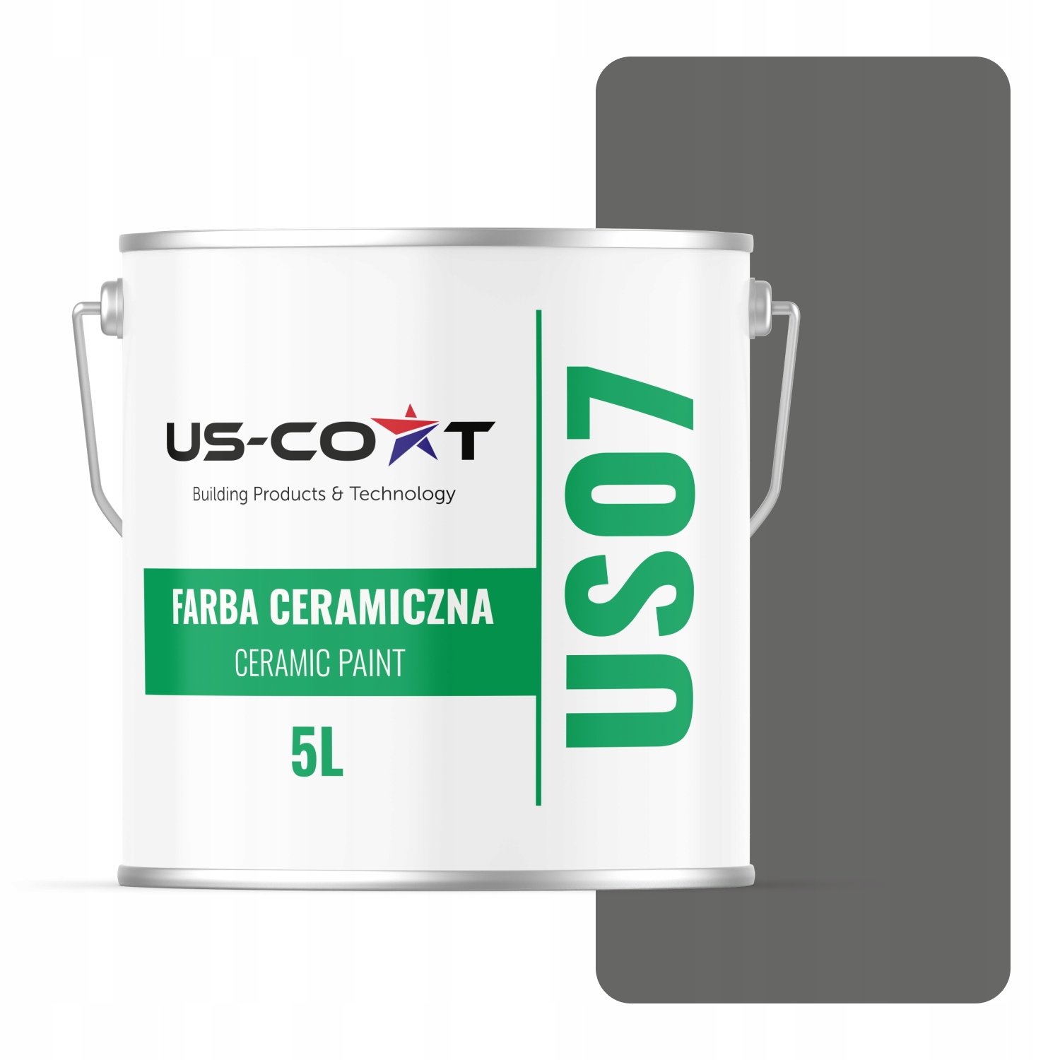 Keramická Farba Na Stenu Grafitová Farba H1213 5L Matná Na Steny Stropov