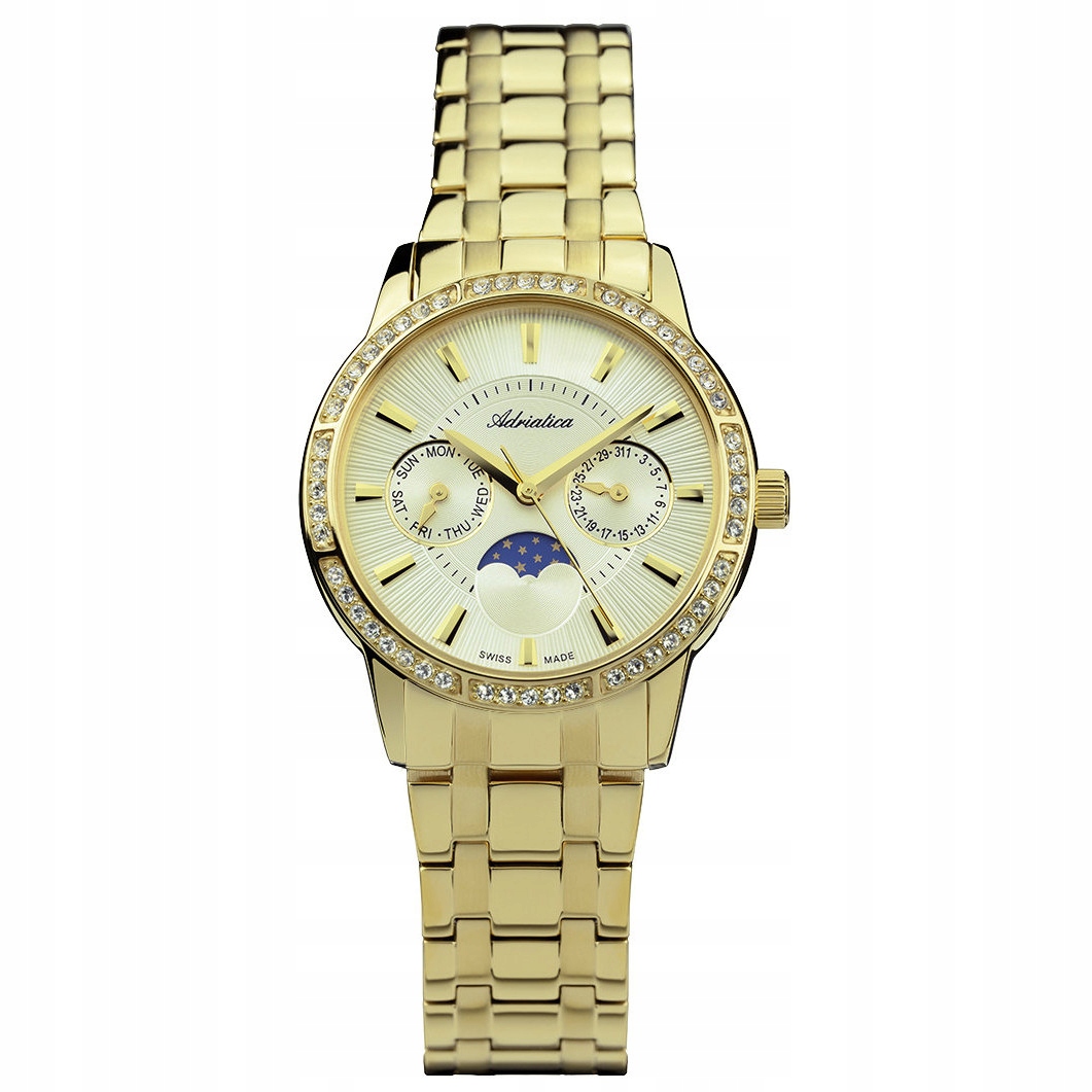 Dámské hodinky Adriatica A3601.1111QFZ zlaté