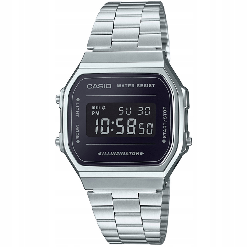 Hodinky Casio Vintage A168WEM-1EF stříbrné