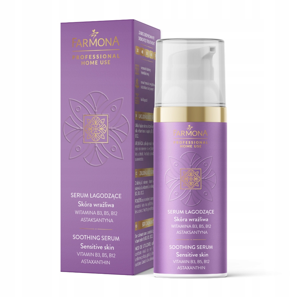 Zklidňující sérum pro citlivou pokožku s vitamínem B a astaxanthinem Farmona 50 ml