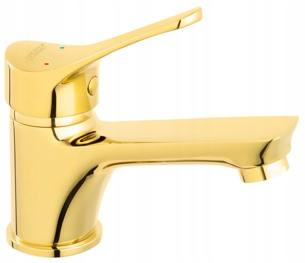 Bateria umywalkowa stojąca Ferro złoty