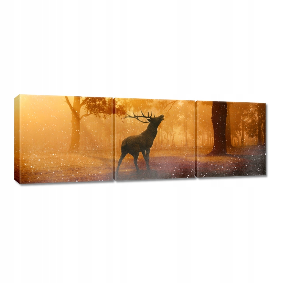 

Obrazy 120x40 Jeleń w lesie