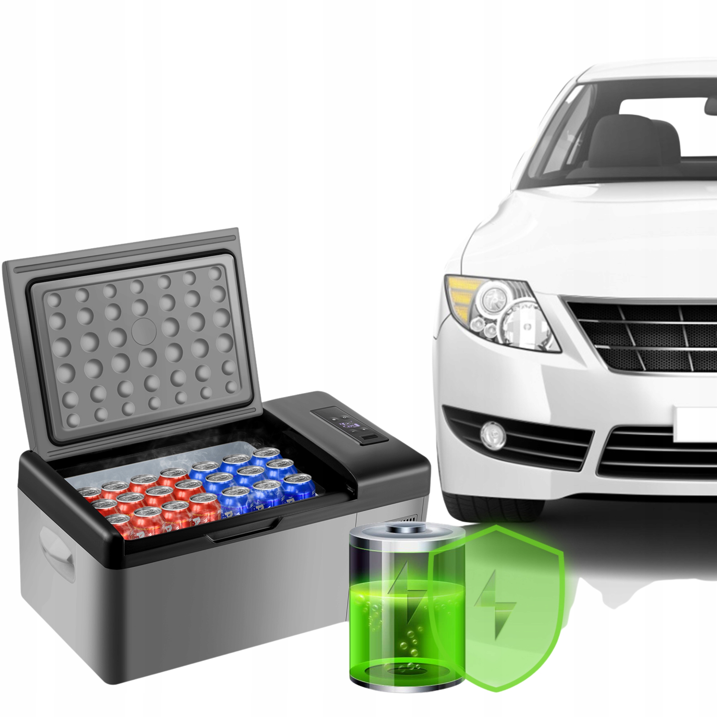 Lodówka zamrażarka turystyczna samochodowa kompresor 15L Klasa efektywności energetycznej brak