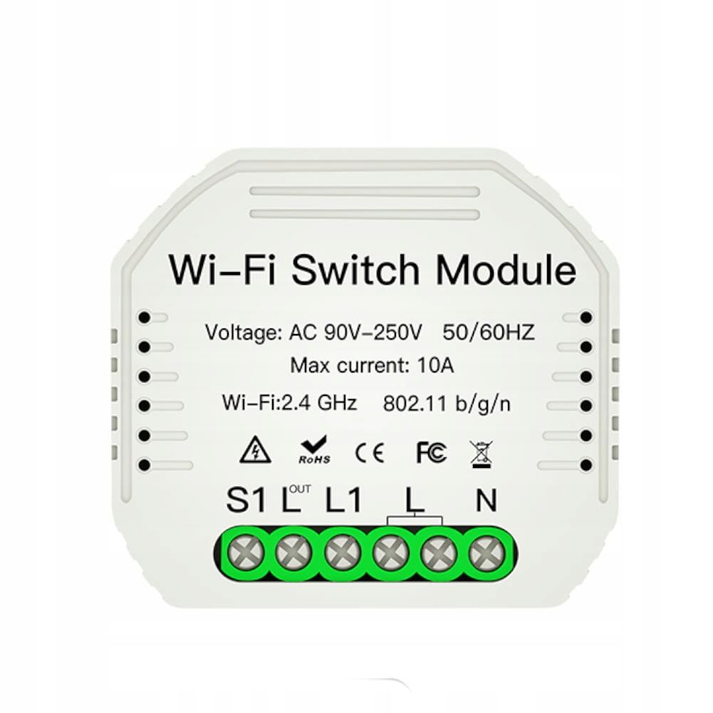 

Przekaźnik dopuszkowy gniazdko WiFi Tuya Smart