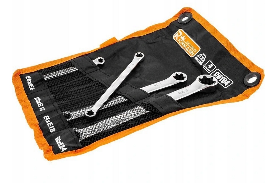 

Zestaw kluczy oczkowych Torx Corona C6104