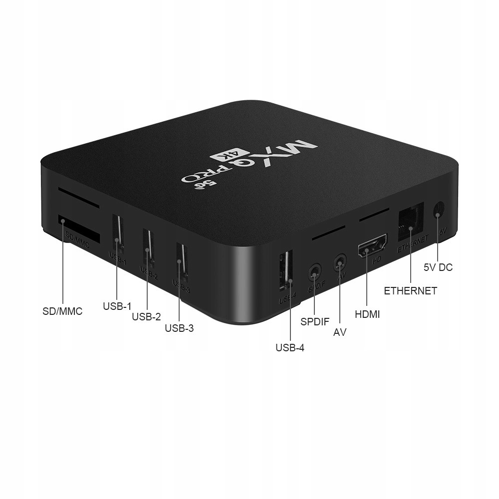 SMART TV BOX 1/8GB MXQ PRO 4K 5G DEKODER ANDROID 9.0 KODI PRZYSTAWKA WIFI S Kod producenta 00022D5