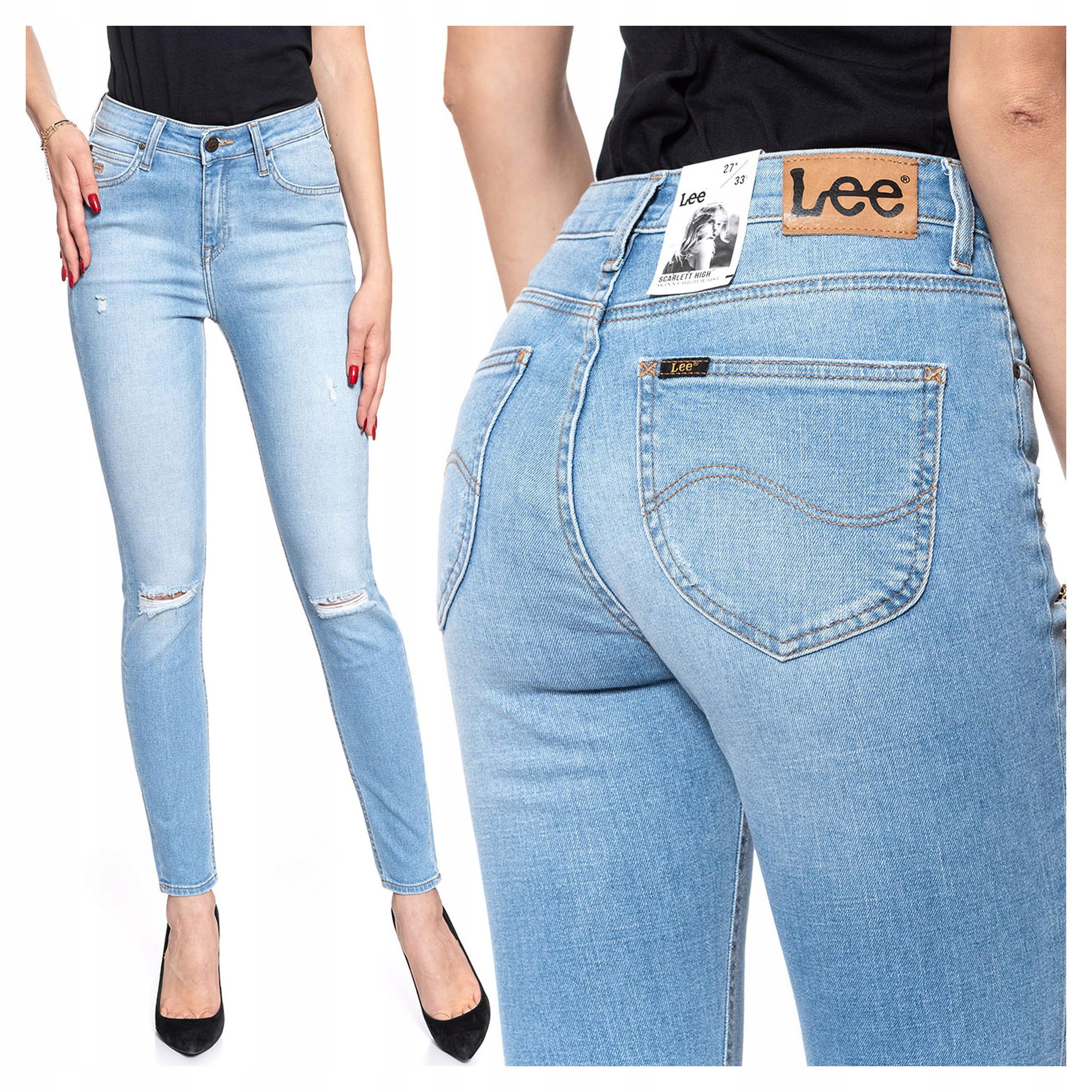 Lee Scarlett Vysoké Dámské Džínové Kalhoty W27 L33