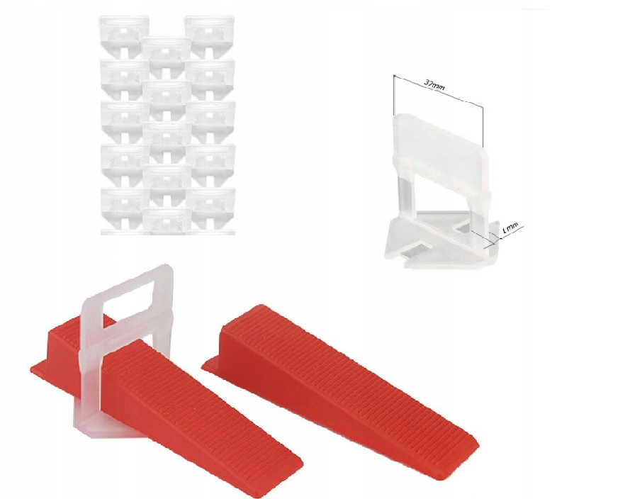 

System Poziomowania Płytek 300KLIPS-1mm 100KLINY