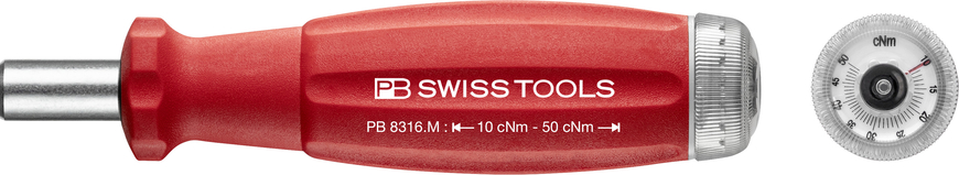 Momentovy sroubovák 10-50cNm s upinacem bitu Pb Swiss Tools