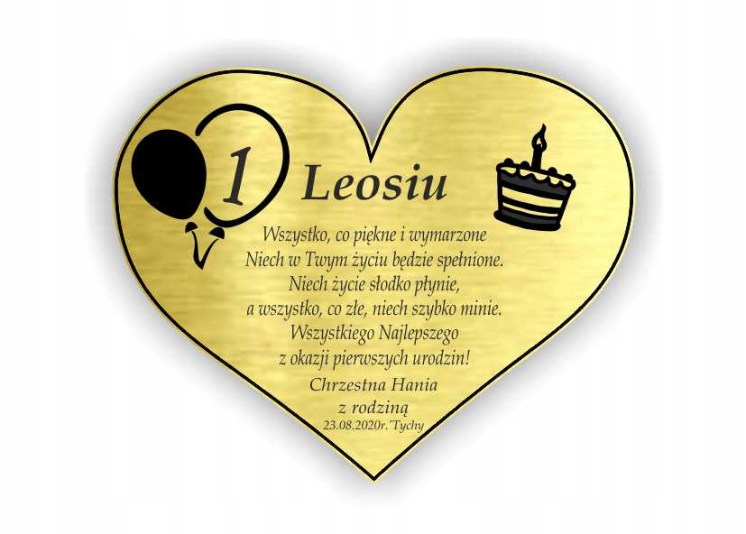 Tabliczka Dedykacja PAMIĄTKA ROCZEK urodziny 10x8