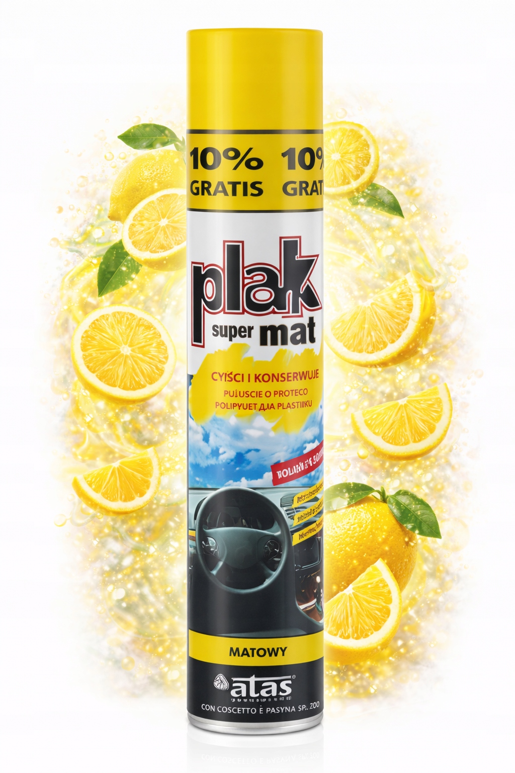 Środek Plak Do Plastików *super Mat* 750ML Cytryna