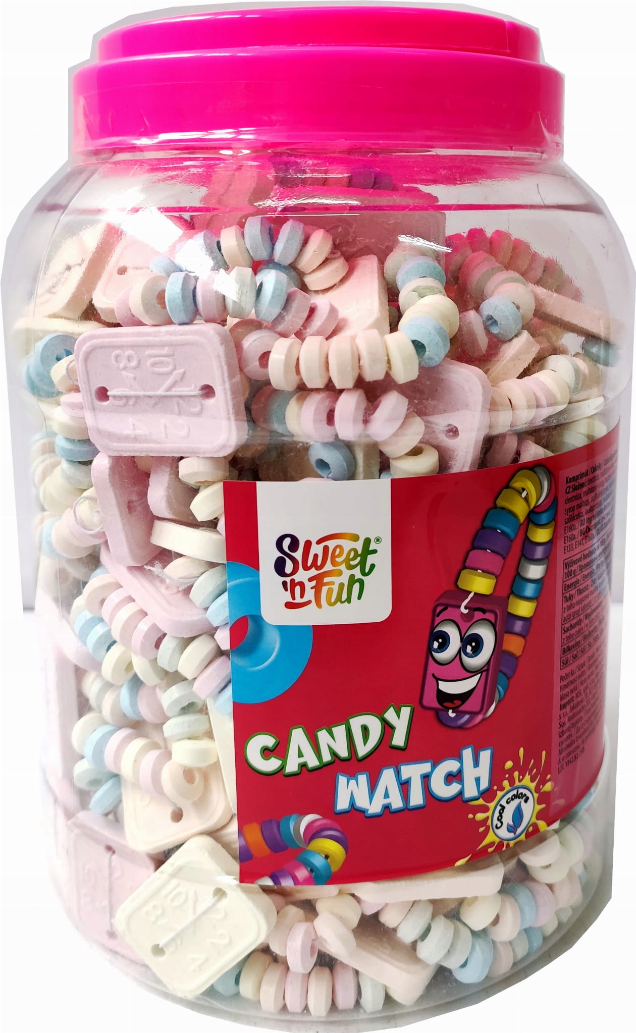 Sweet'n Fun Candy Watch Pudrowe Zegarki 120szt