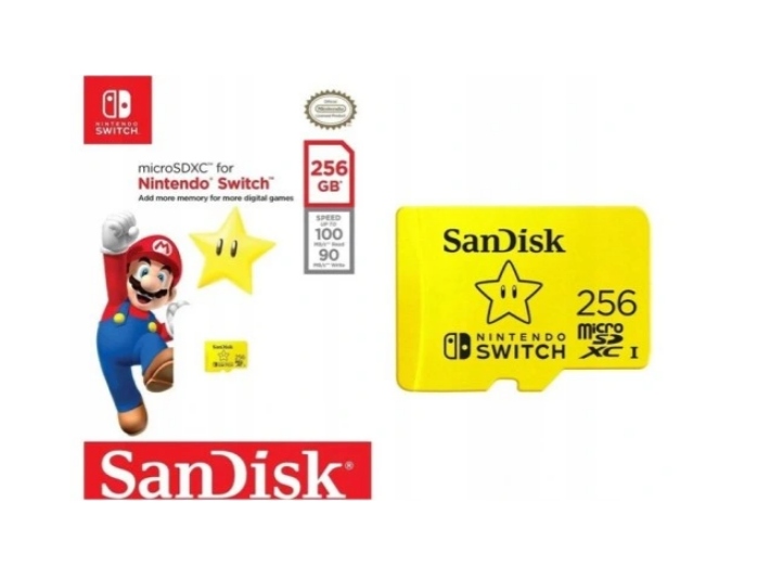 Karta pamięci do Nintendo Switch SanDisk 256 GB Typ adapter