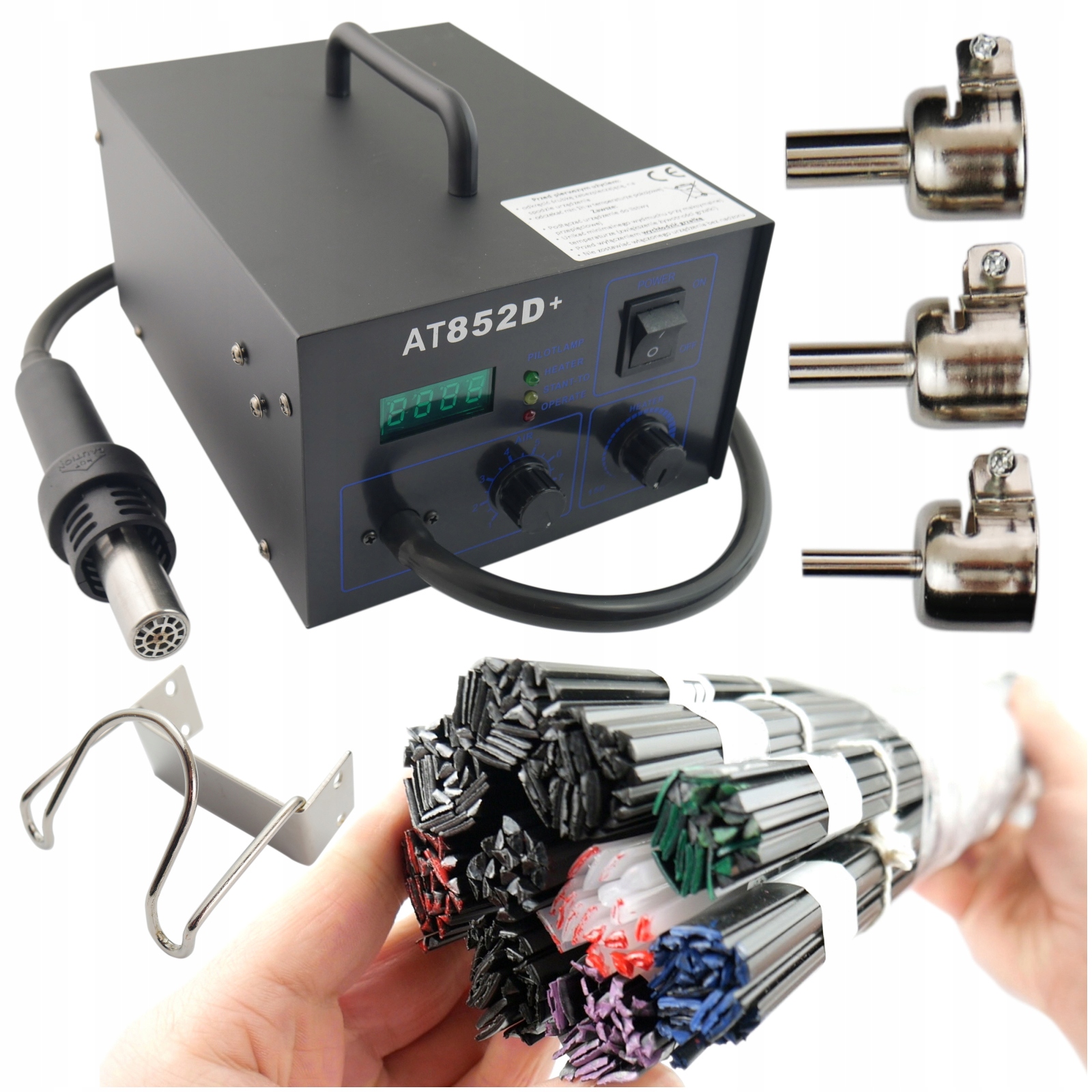 Svařovací stroj na opravu plastů AT852 10x100 g pojiv