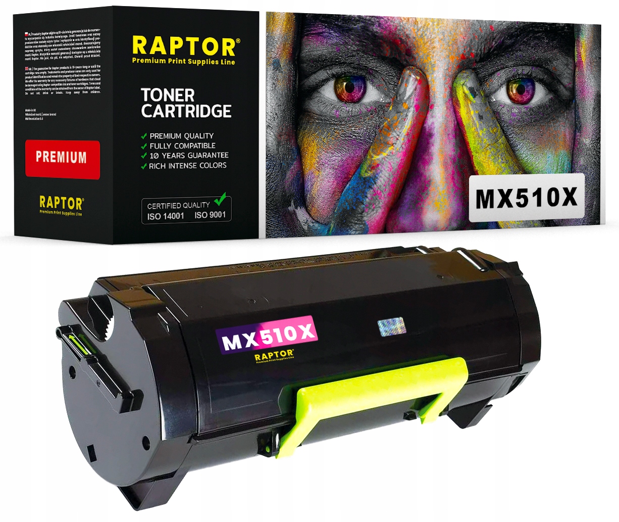 Toner 60F2X00 Pro Lexmark MX510X MX610DE MX611DE XL