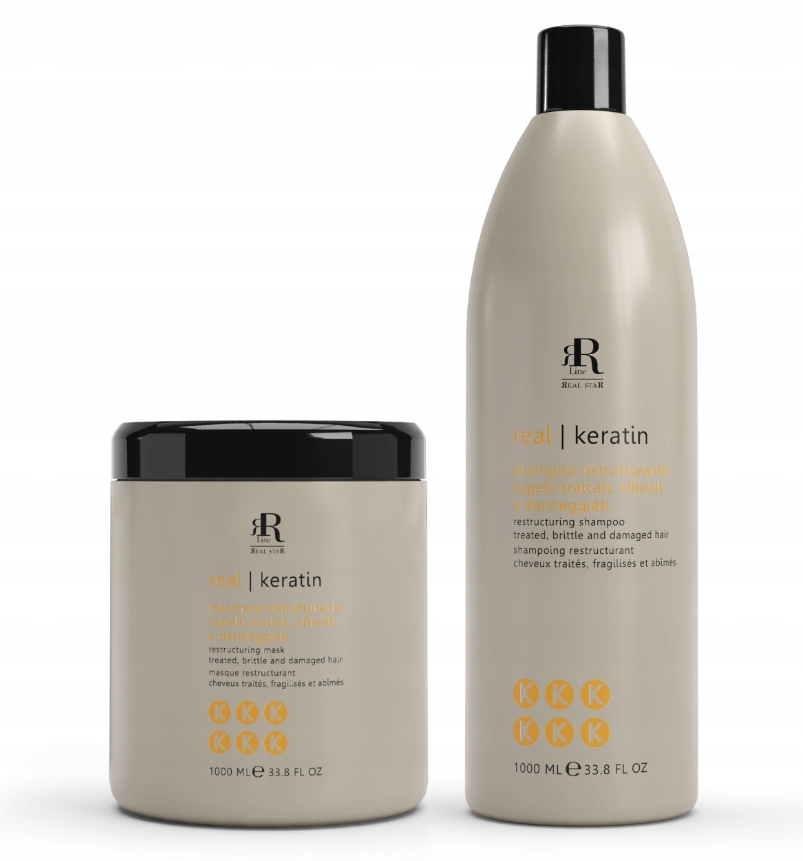 Rr Line Real Keratin Star Set šampon maska 1L