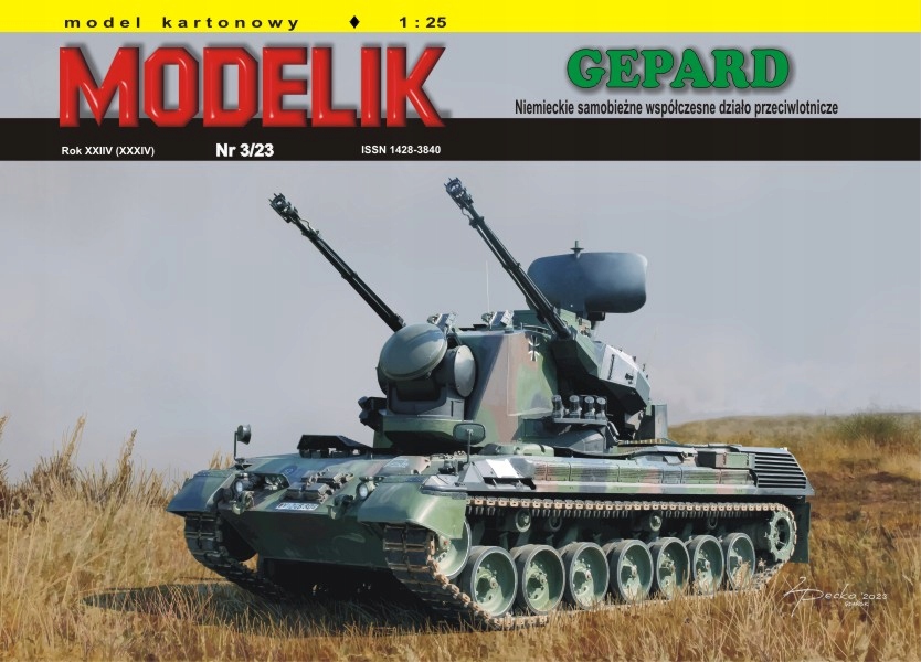 Modelik 3/23 Samobieżne działo plot. Gepard