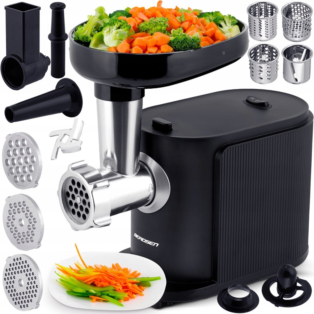 Elektrický strojček Berdsen BM-600 – Krájanie zeleniny a mletie mäsa