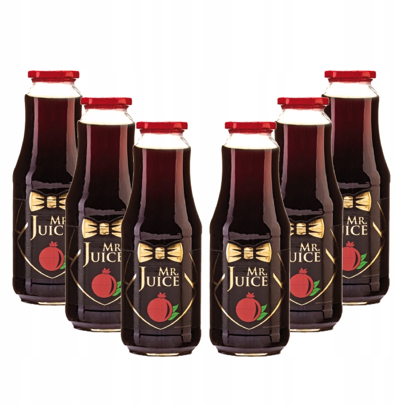 Levně Přírodní šťáva z granátových jablek lisovaná, nečištěná, pasterizovaná, 6 ks x 1.0 l