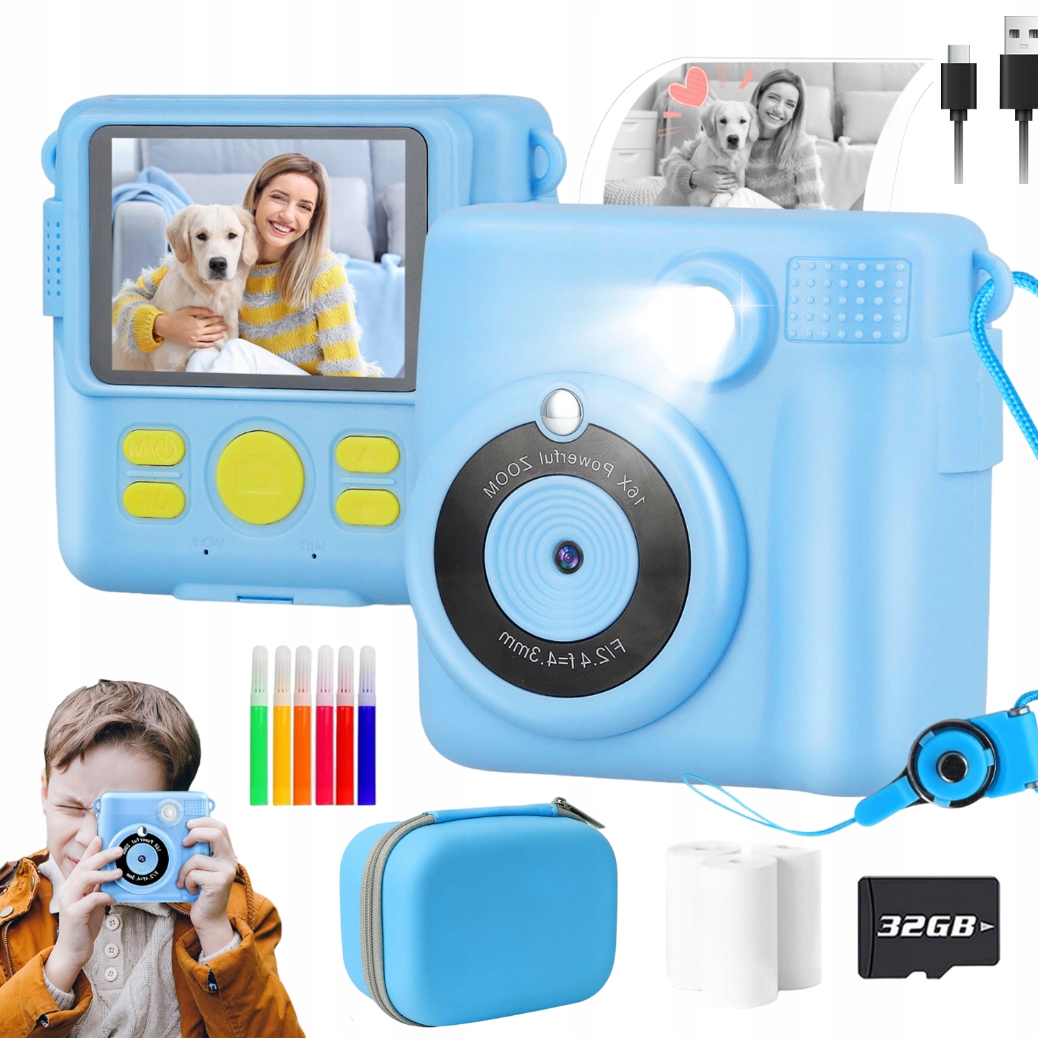 Mini Tiskárna, Instantní Termální Fotoaparát, Vysoká Kvalita