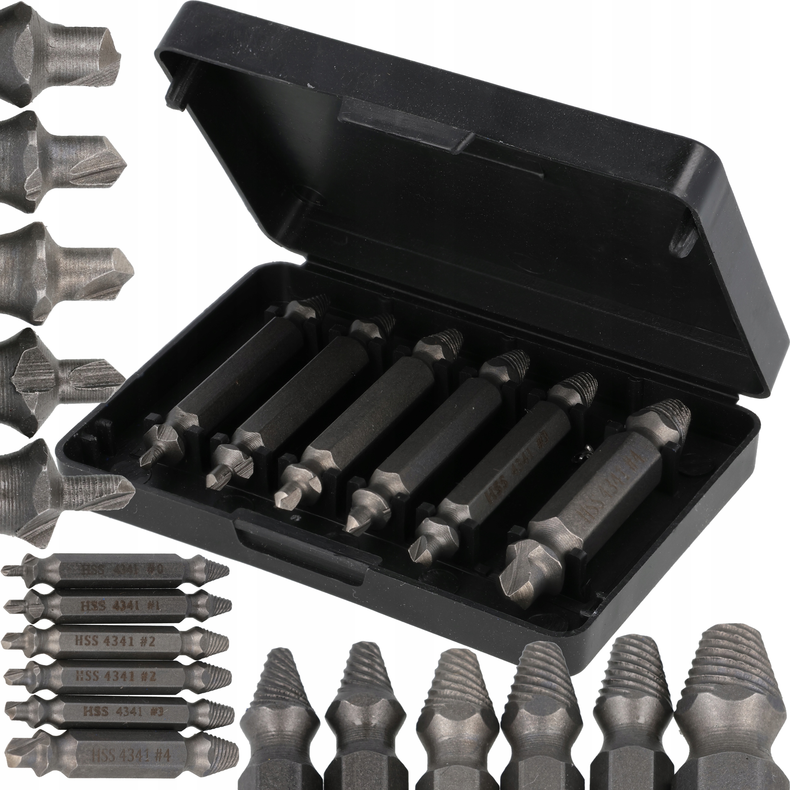 Wykrętaki Do Urwanych Śrub Zestaw Do Zerwanych Szpilek Nasadek 6SZT Hss Pro