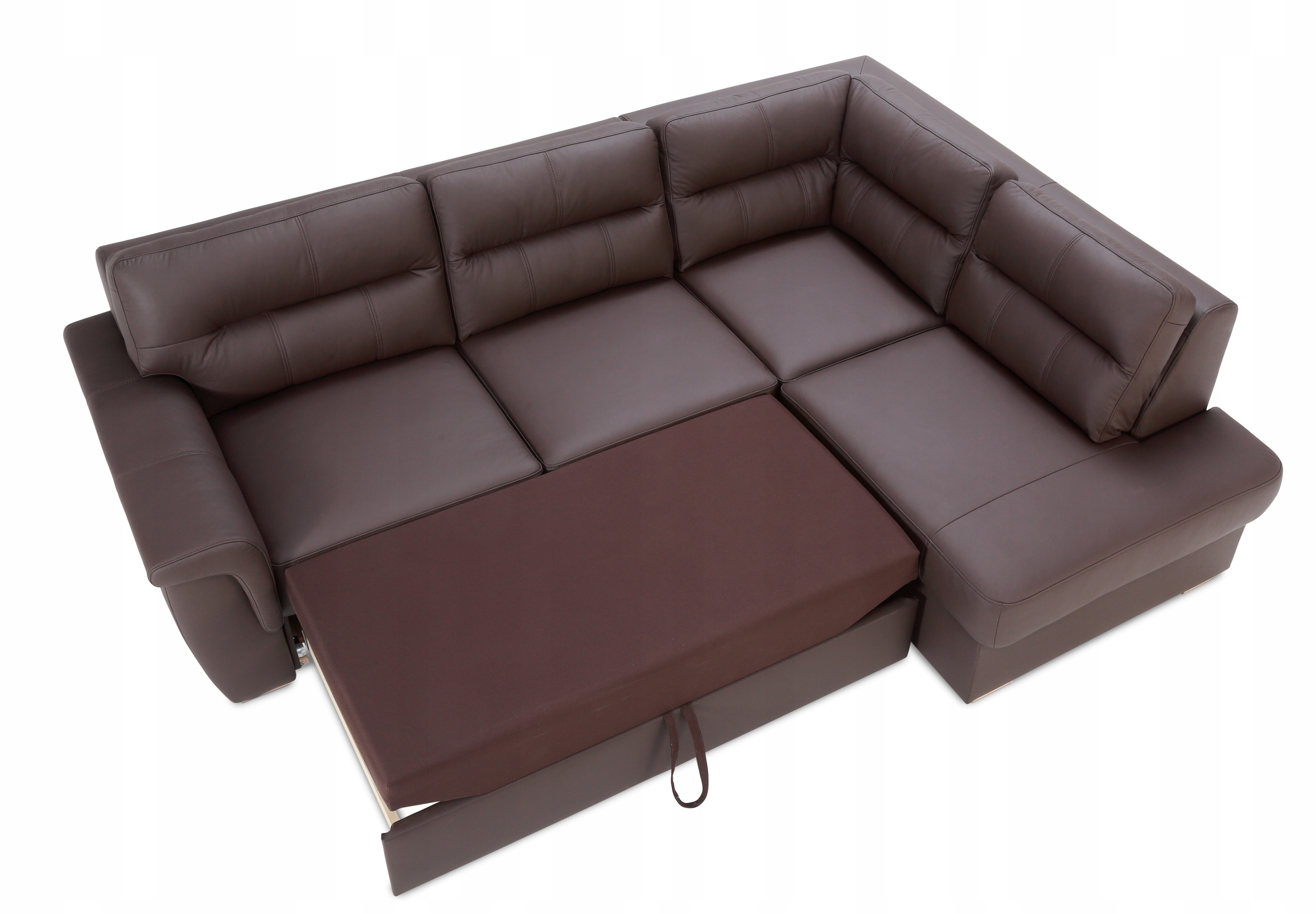 Samoa narożnik z zagłówkami skóra naturalna 100% Wielkość większa