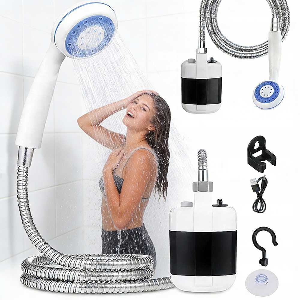 Turistická Sprcha, Elektrická Kempingová Pumpa, 2200 Mah