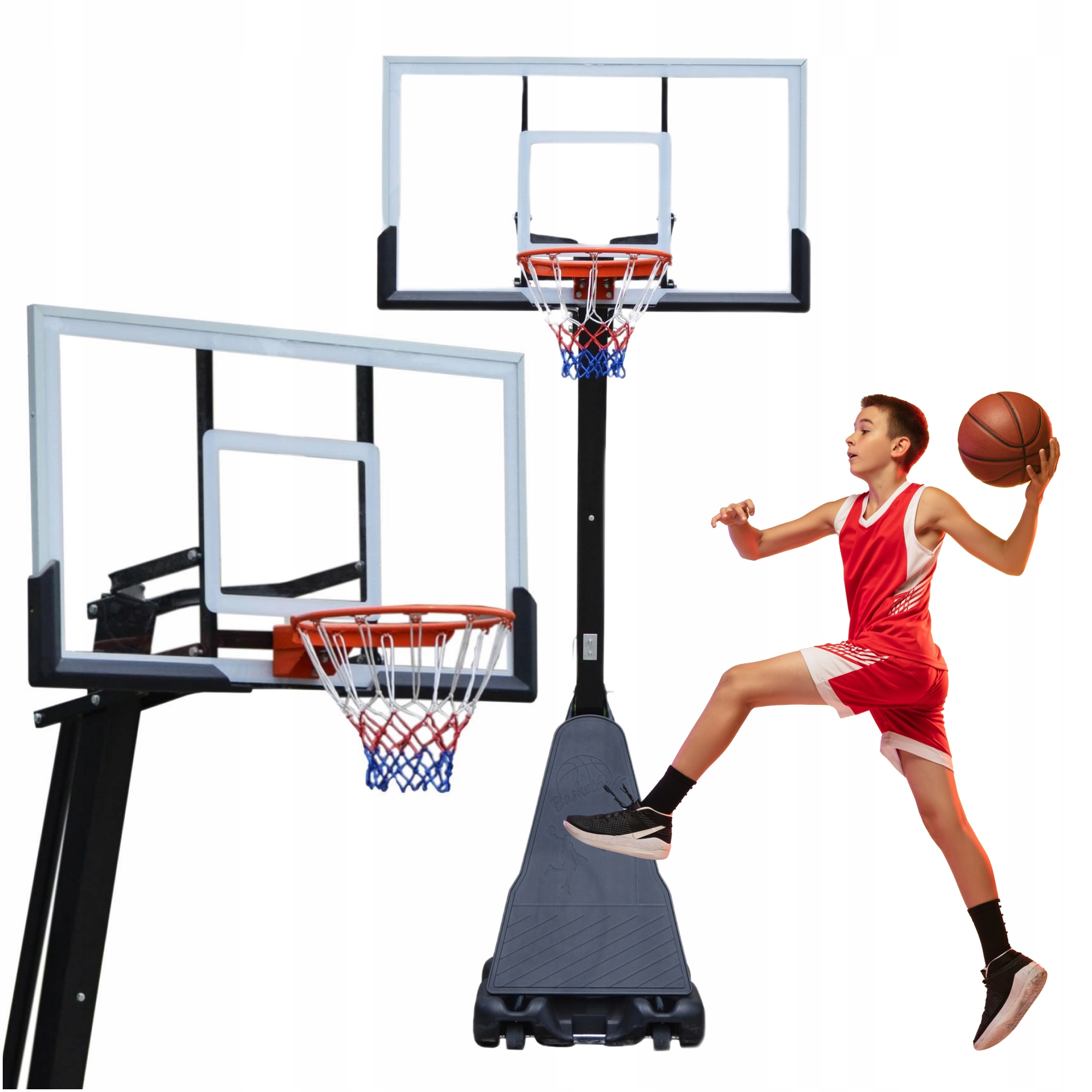 Zahradní Basketbalový Koš Nastavitelný, Stabilní, Plnohodnotný, All Star