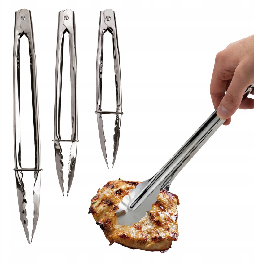 SZCZYPCE KUCHENNE UNIWERSALNE SILIKONOWE GRILL