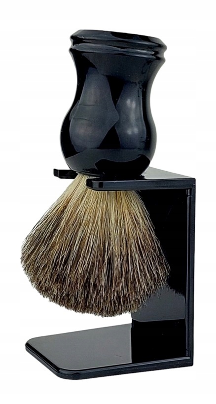 Štětka na holení z jezevčího masa 100% Klasický štětec z jezevčích štětin Měkký