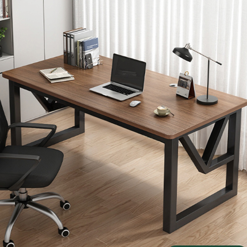 BIURKO GAMINGOWE NOWOCZESNE KOMPUTEROWE CIEMNY BUK INDUSTRIALNE LOFT 120 CM Marka MuvuHome