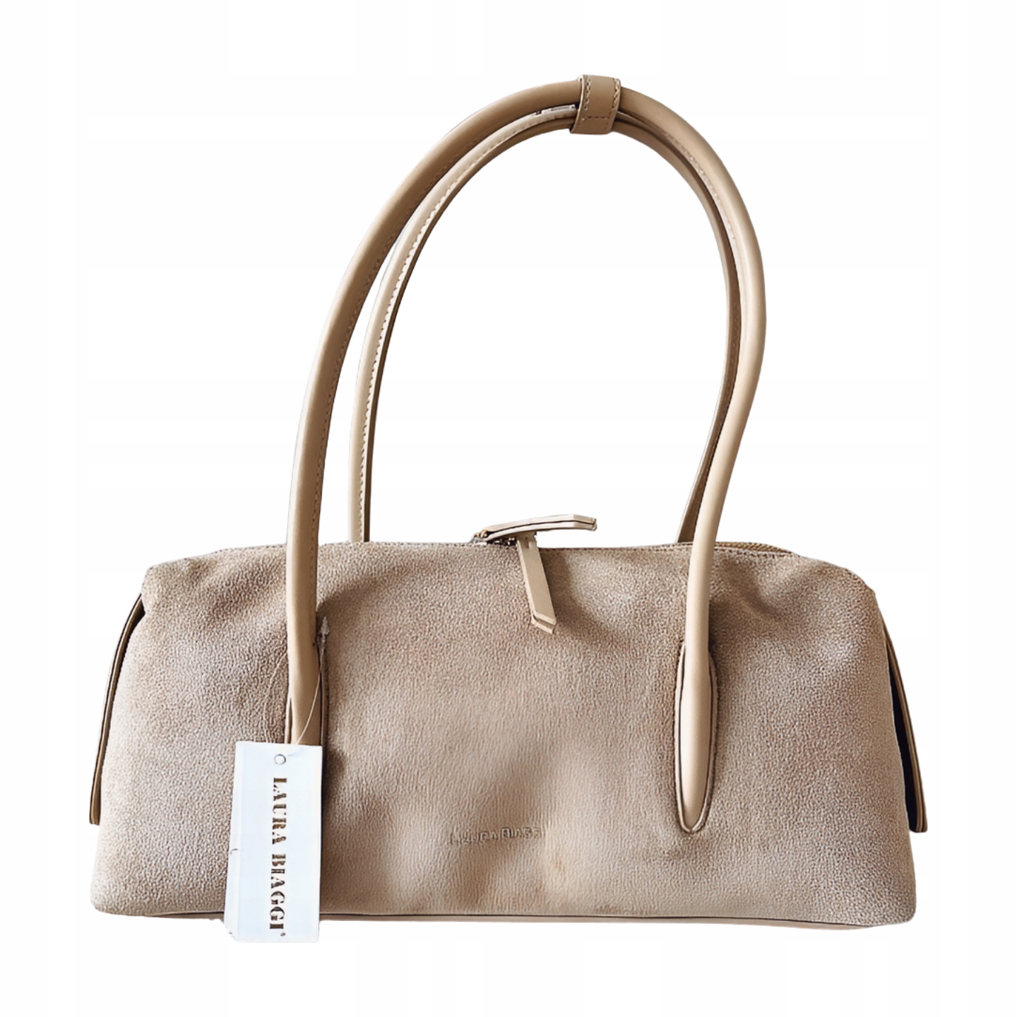 Laura Biaggi kabelka kufřík přes rameno béžová ekosemiš