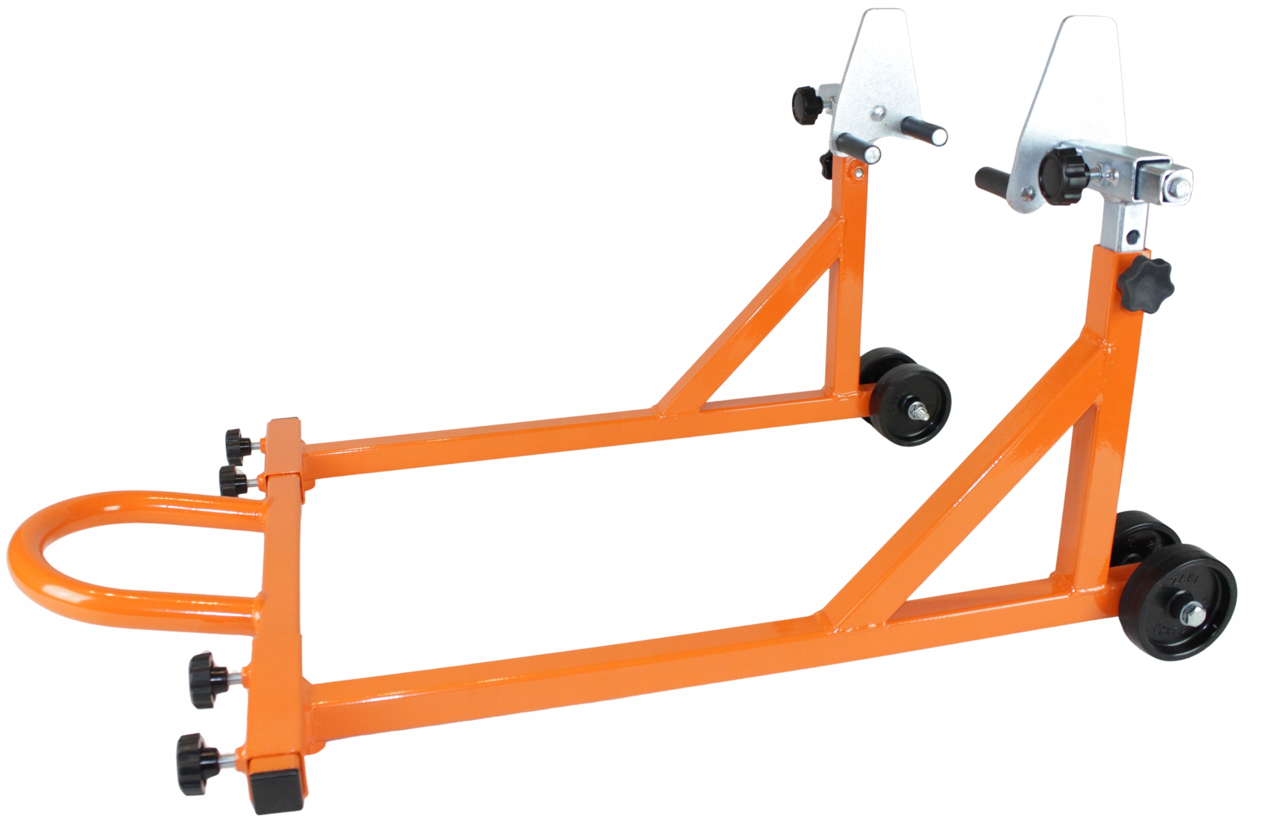 Hever Stojan Na Přední Část Motocyklu Pojízdný Přední Oranžový