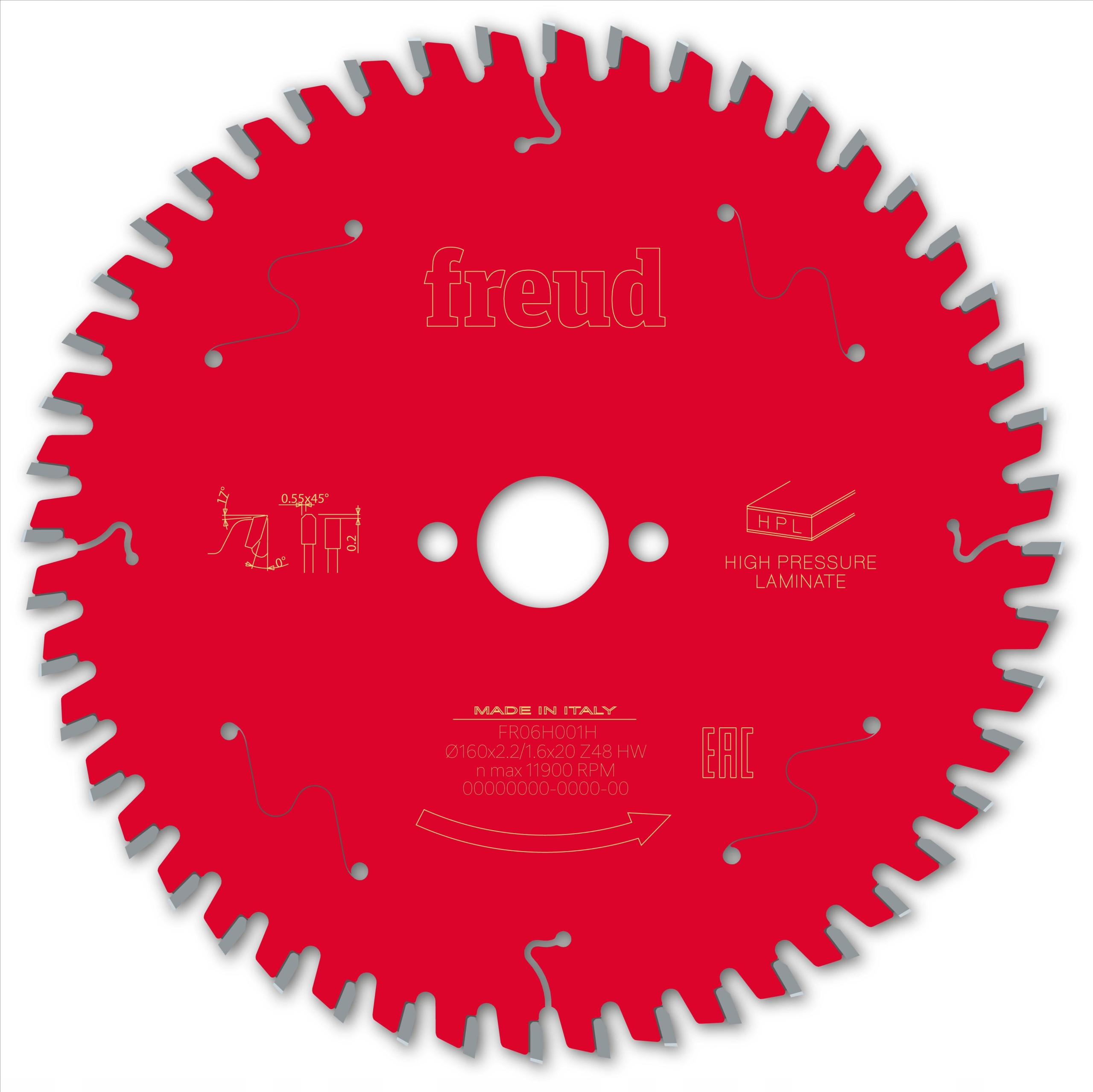 Piła tarczowa do Hpl FR06H001H 160 x 20 x 2,2/1,6 x T48