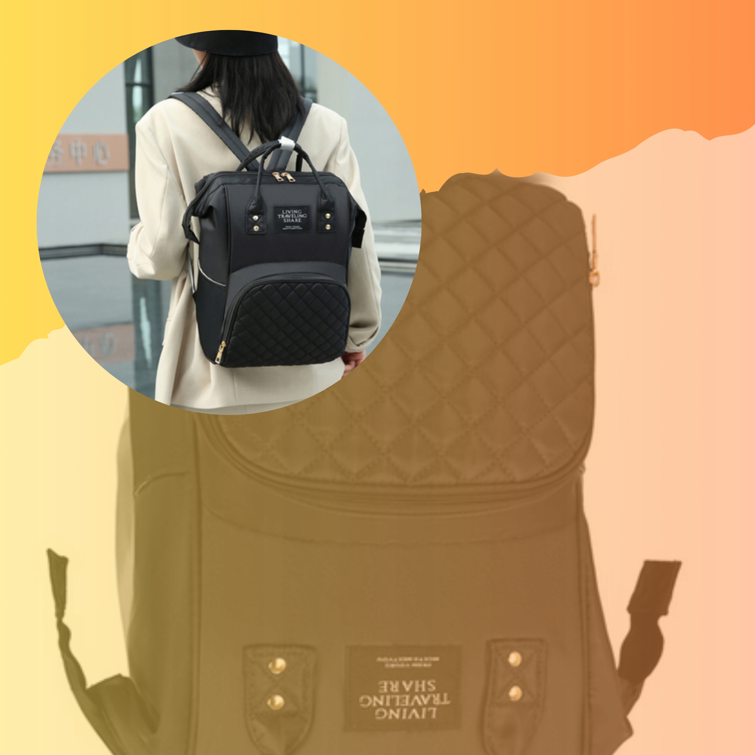 TORBA DO WOZKA PLECAK ORGANIZER DLA MAMY TATY 3W1 Liczba komór 1