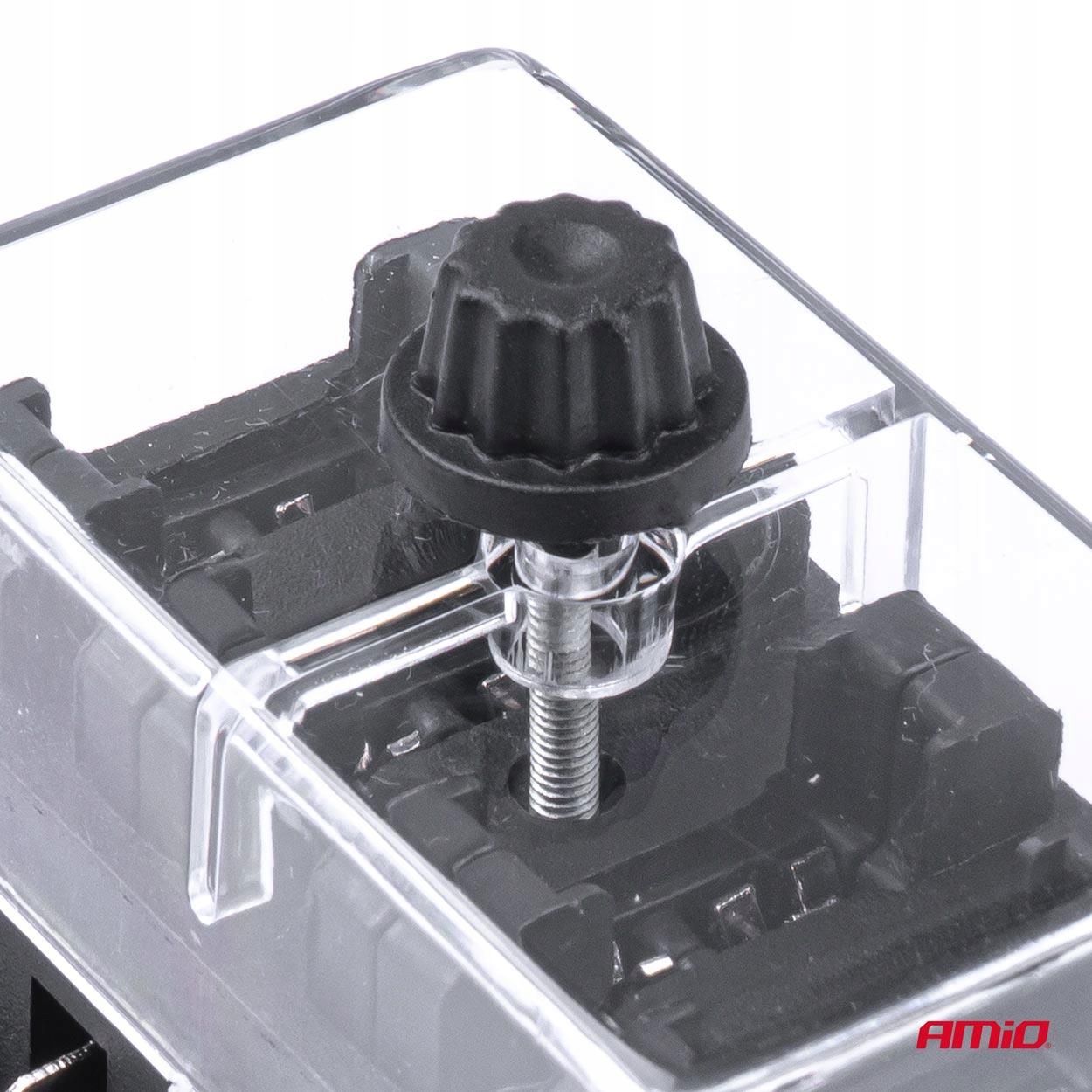 SKRZYNKA BEZPIECZNIKOWA NA BEZPIECZNIKI 12 GNIAZD Producent części Amio