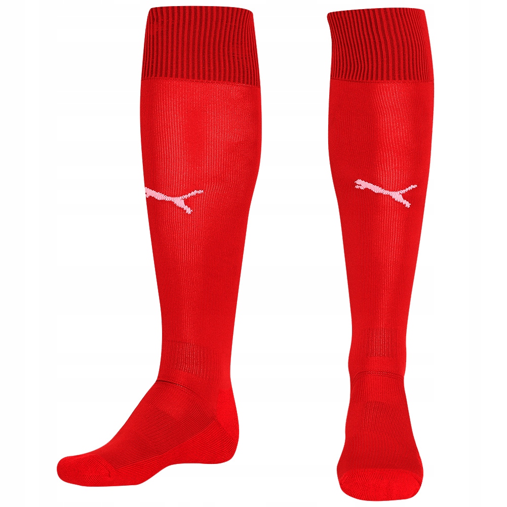 Czerwone skarpety getry piłkarskie 701268-01 PUMA Team 39 40 41 42
