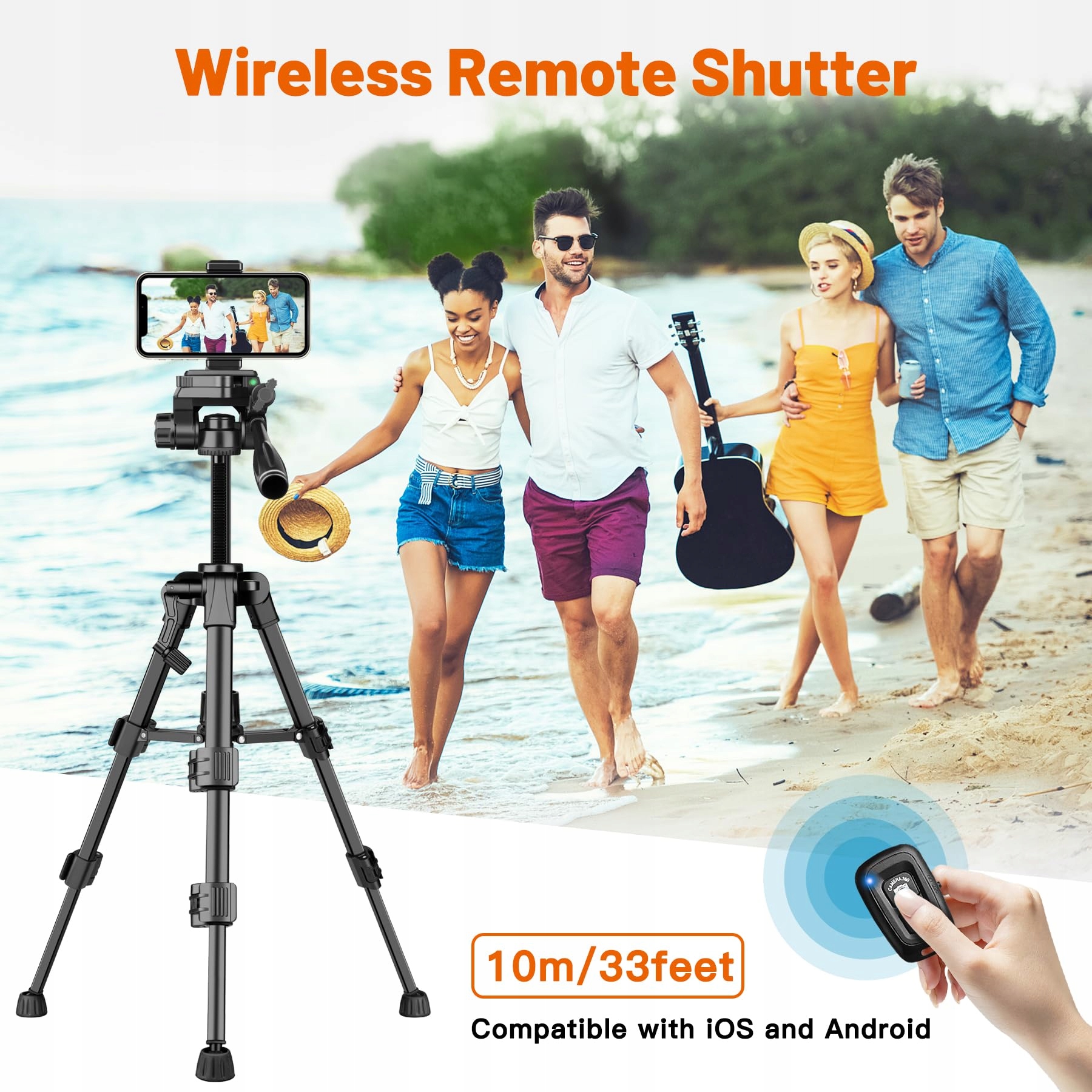 JOILCAN Mini Statyw 63.5cm Aluminiowy Do Aparatów DSLR i Smartfonów — miniatura 6
